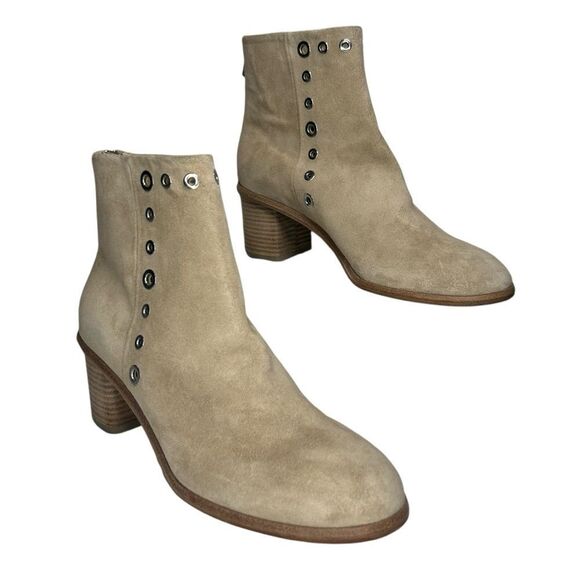 Rag & Bone, “Willow” Suede Ankle Boot in Sand, Grommets - Size 41, 11 (US) Beige - Picture 3 of 16